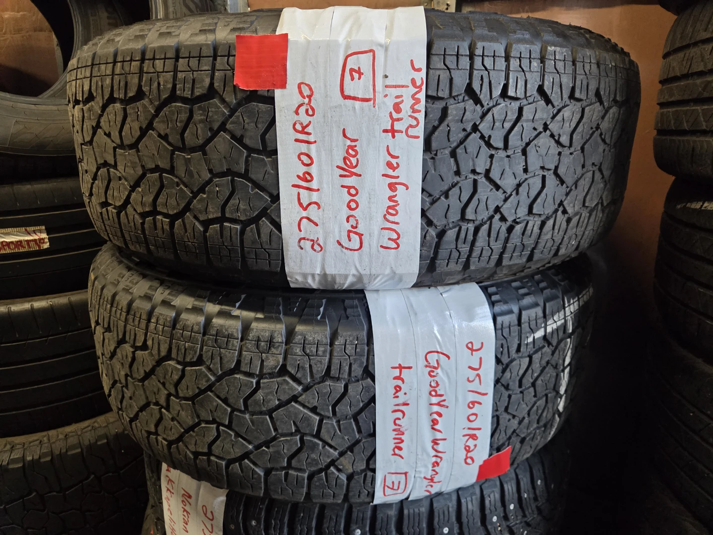 2 Goodyear Wrangler TrailRunner Tires 275/60R20