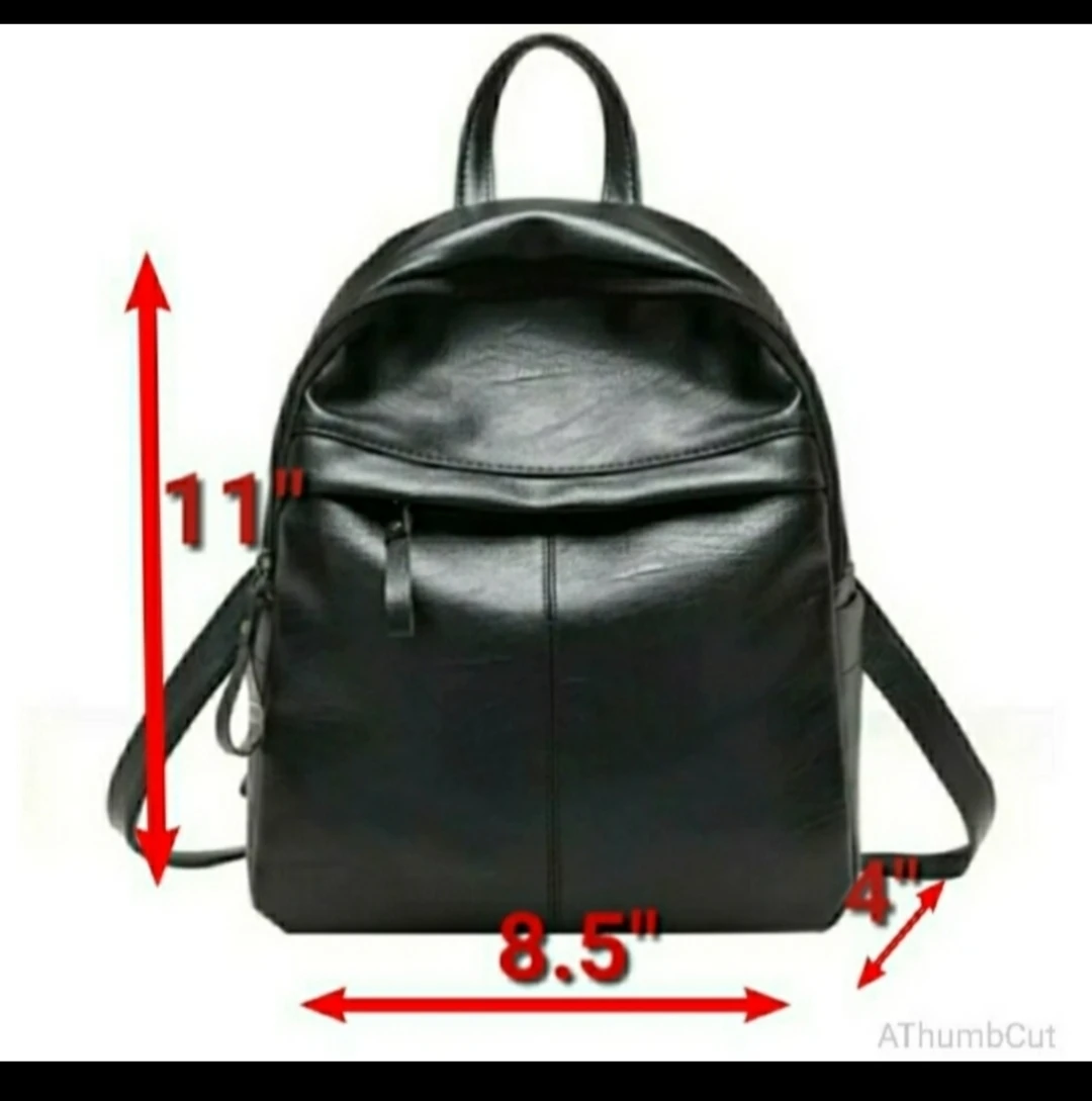 Black Minimalist Backpack