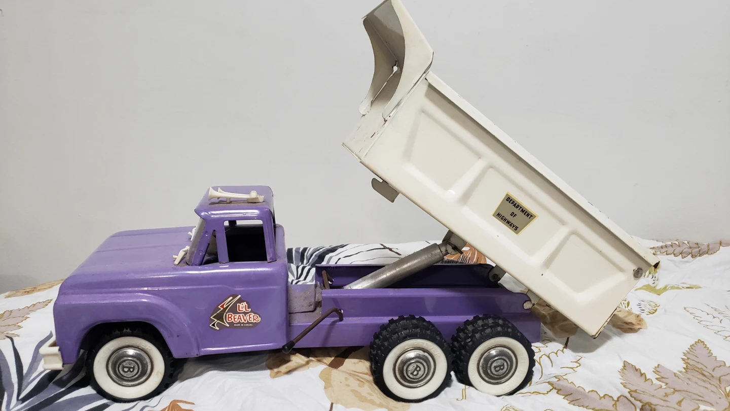 Vintage Lil Beaver Metal Dump Truck - photo 2