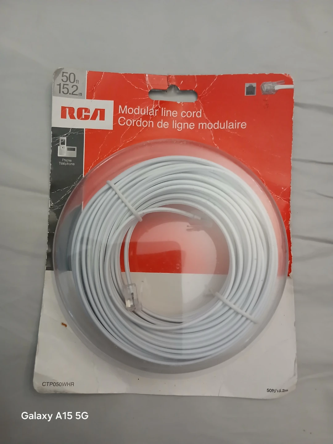 RCA Modular Telephone Line Cord 50ft