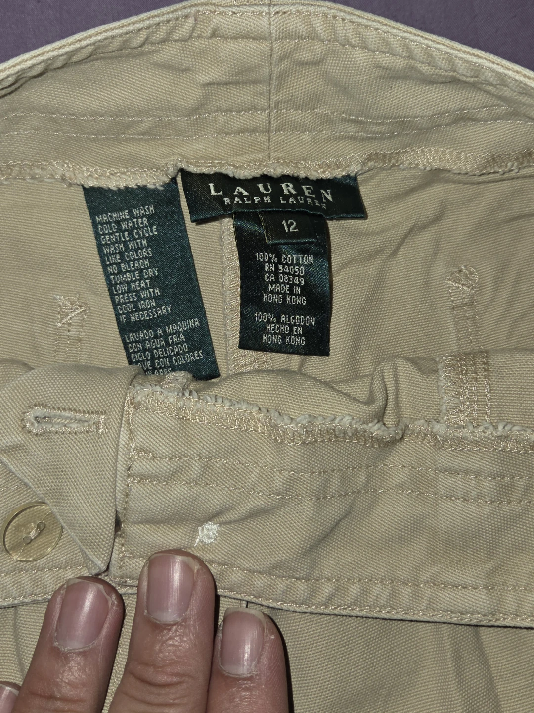 Lauren By Ralph Lauren Khaki Shorts in a Women's 12 - photo 3
