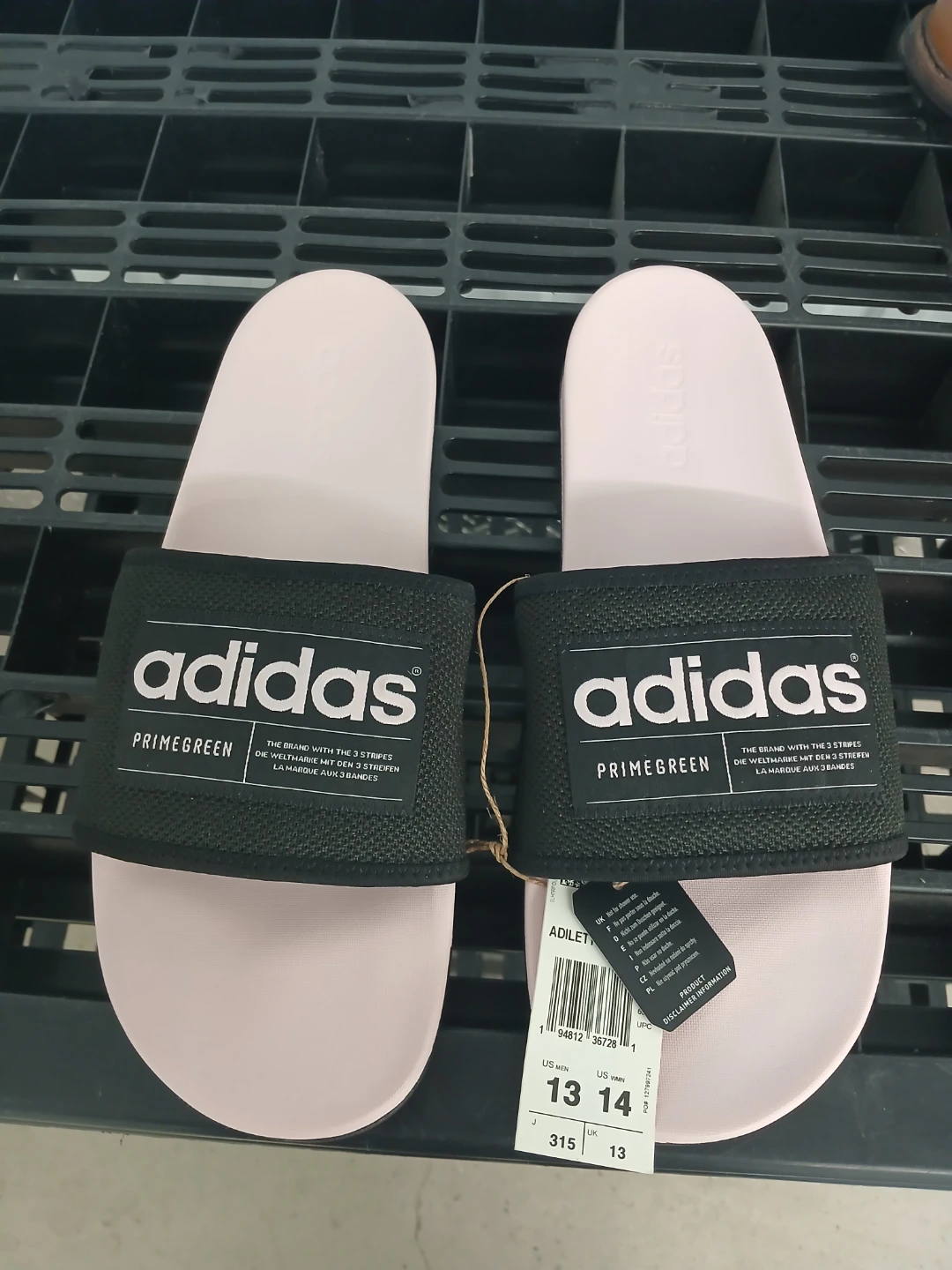 Adidas Adilette Primegreen Slides Pink/Black