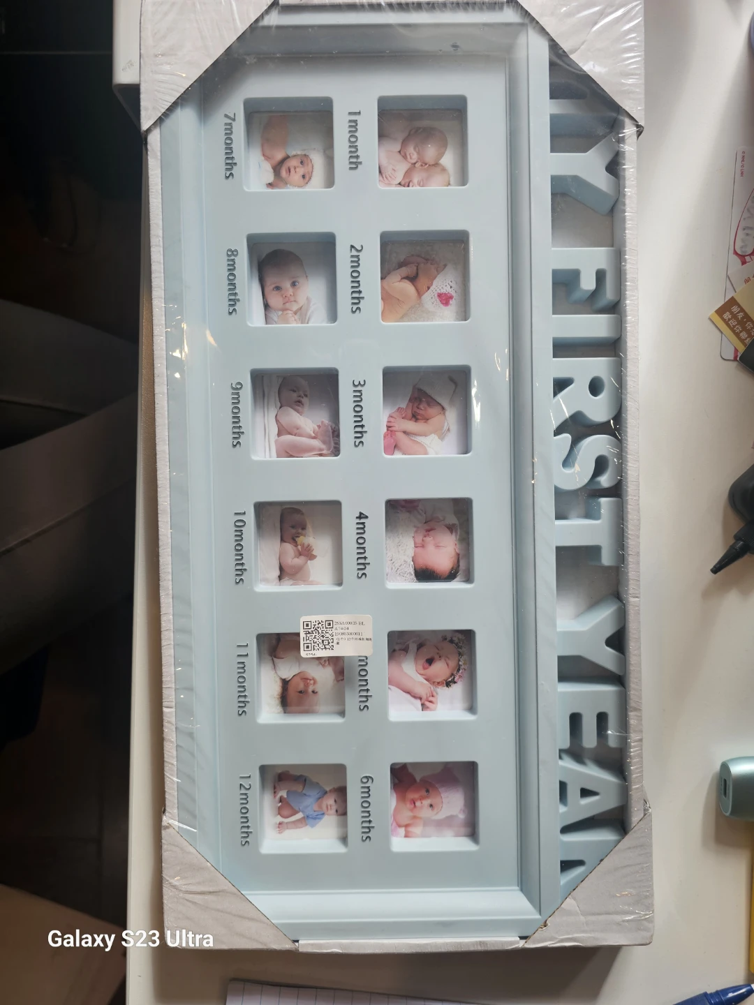 First Year Baby Picture Photo Frame 12 months - photo 3