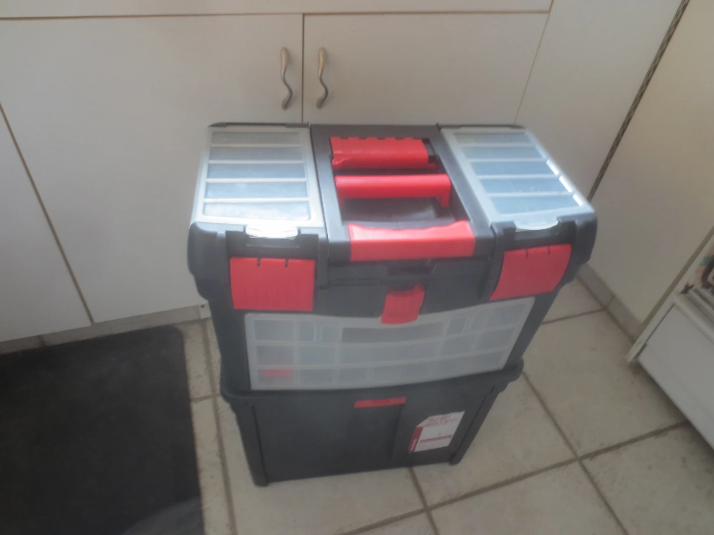 Brand New Homebase 18 Inch Mobile Multi Compartment Tool Box