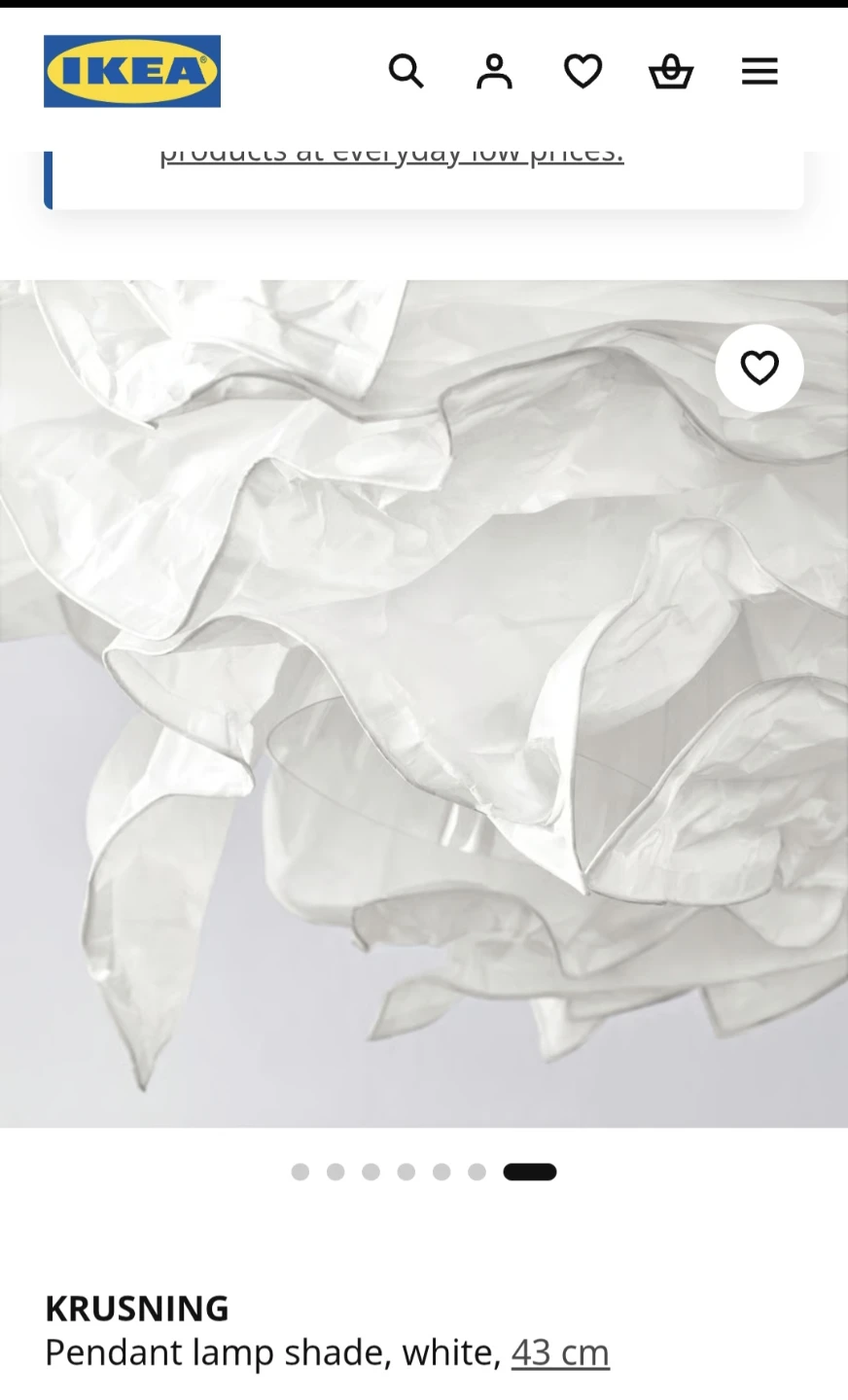 IKEA KRUSNING Pendant Lamp Shade - photo 3