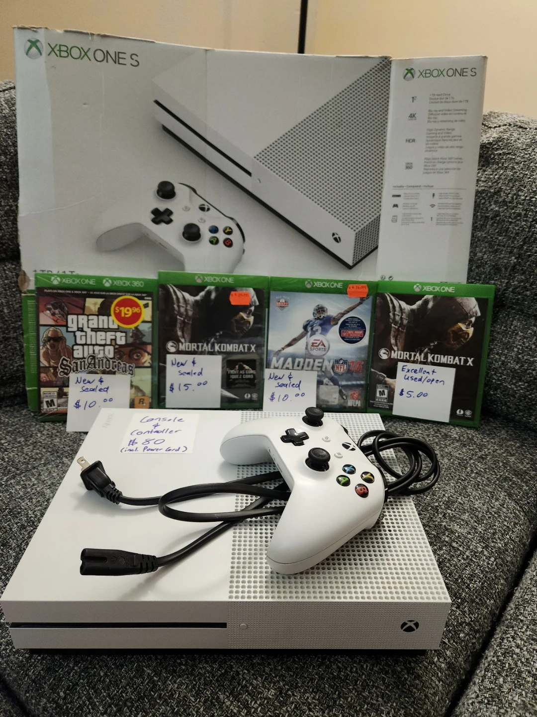 Xbox One S 1TB Console and Wireless Controller with NEW Games - photo 5