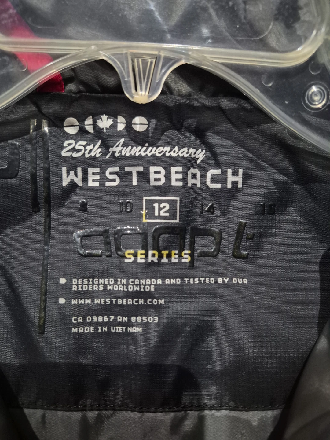 Westbeach Adapt Series Jacket Size 12 - photo 2