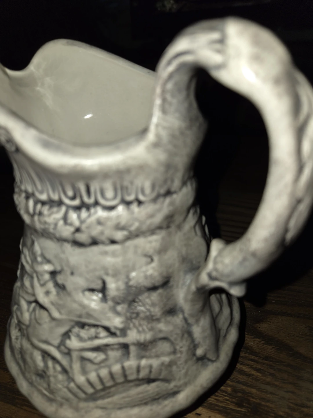 Vintage Ceramic Relief Decorative Pitcher - photo 4