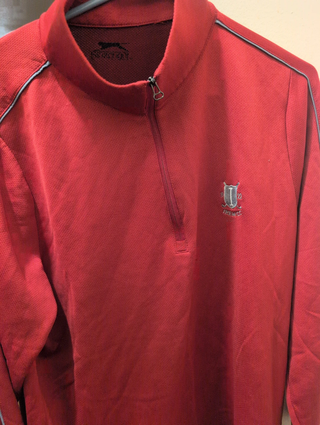 Slazenger Red Quarter-Zip Pullover