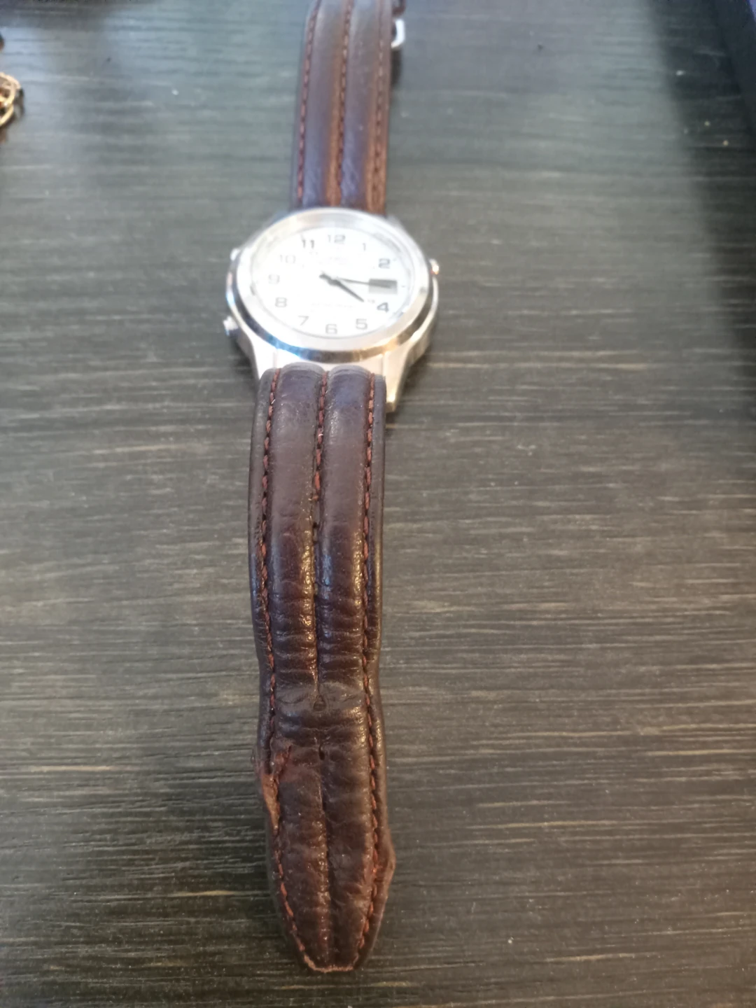 Casio Wave Ceptor Watch with Brown Leather Strap - photo 4