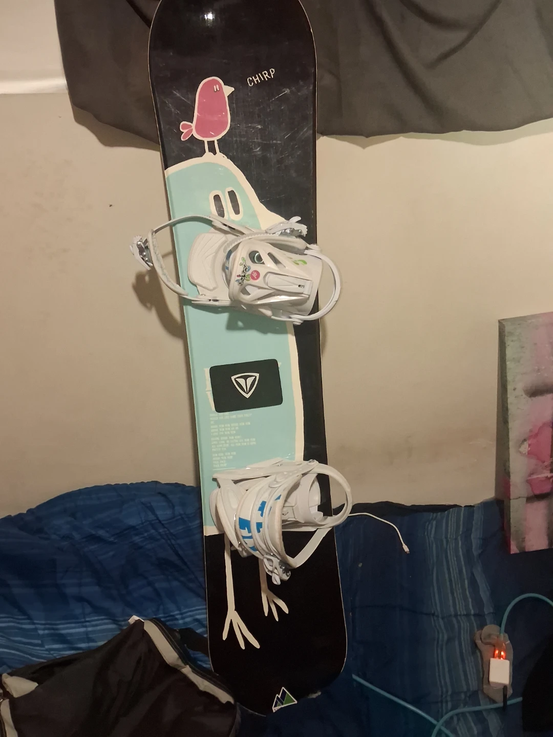 Like new Firefly Whoop Snowboard 118cm with 540 Bindings w/bag