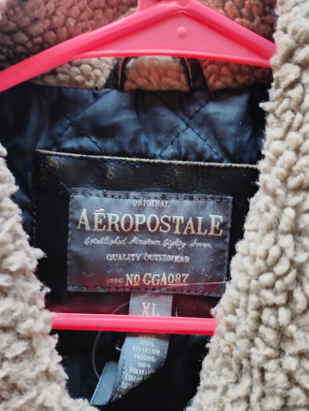 AEROPOSTALE PLEATHER JACKET (FAKE LEATHER) - photo 3
