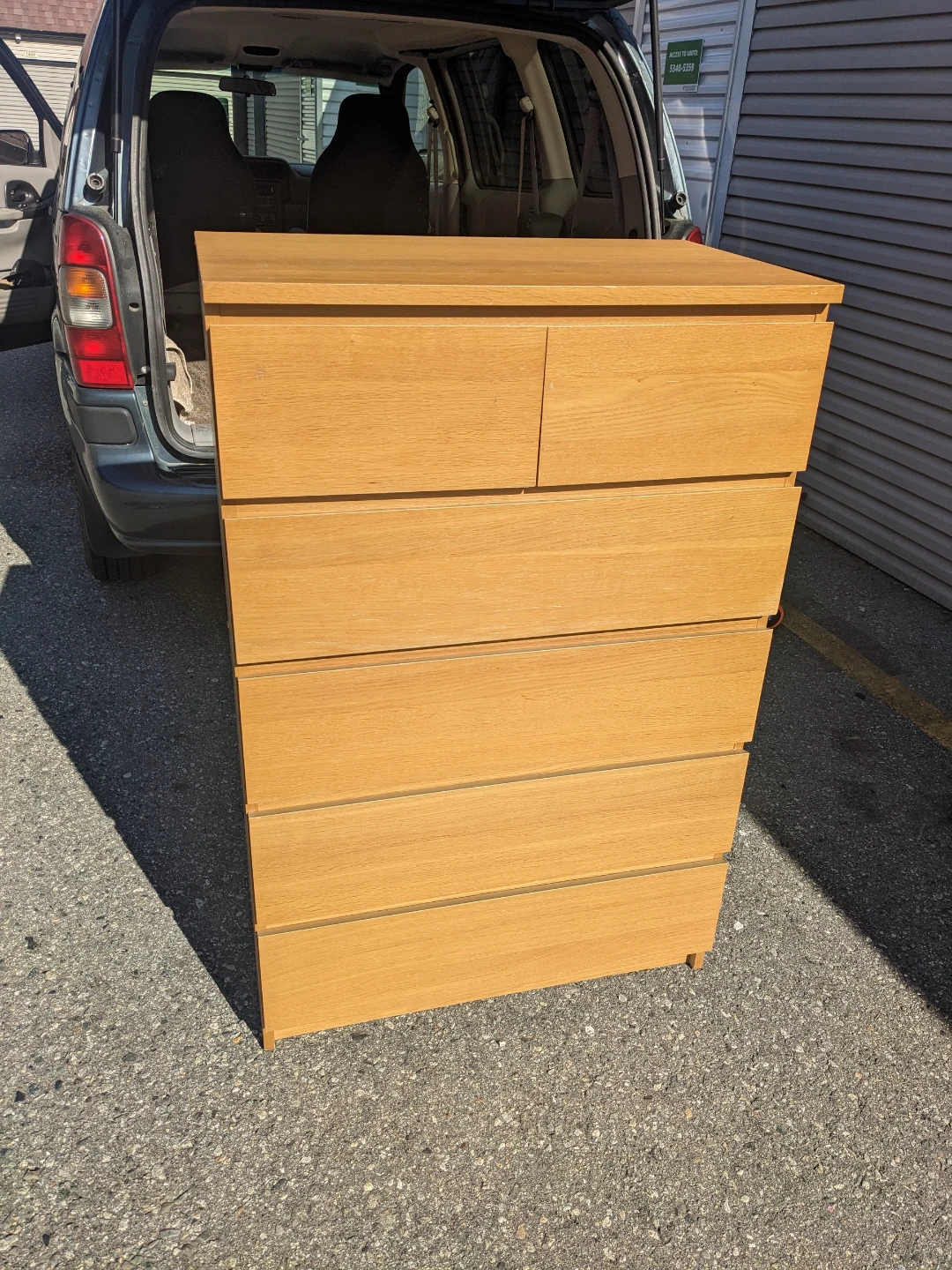 Malm Ikea dresser delivery available