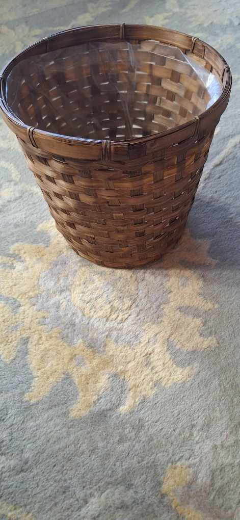 Woven Bamboo Plant Basket - photo 3