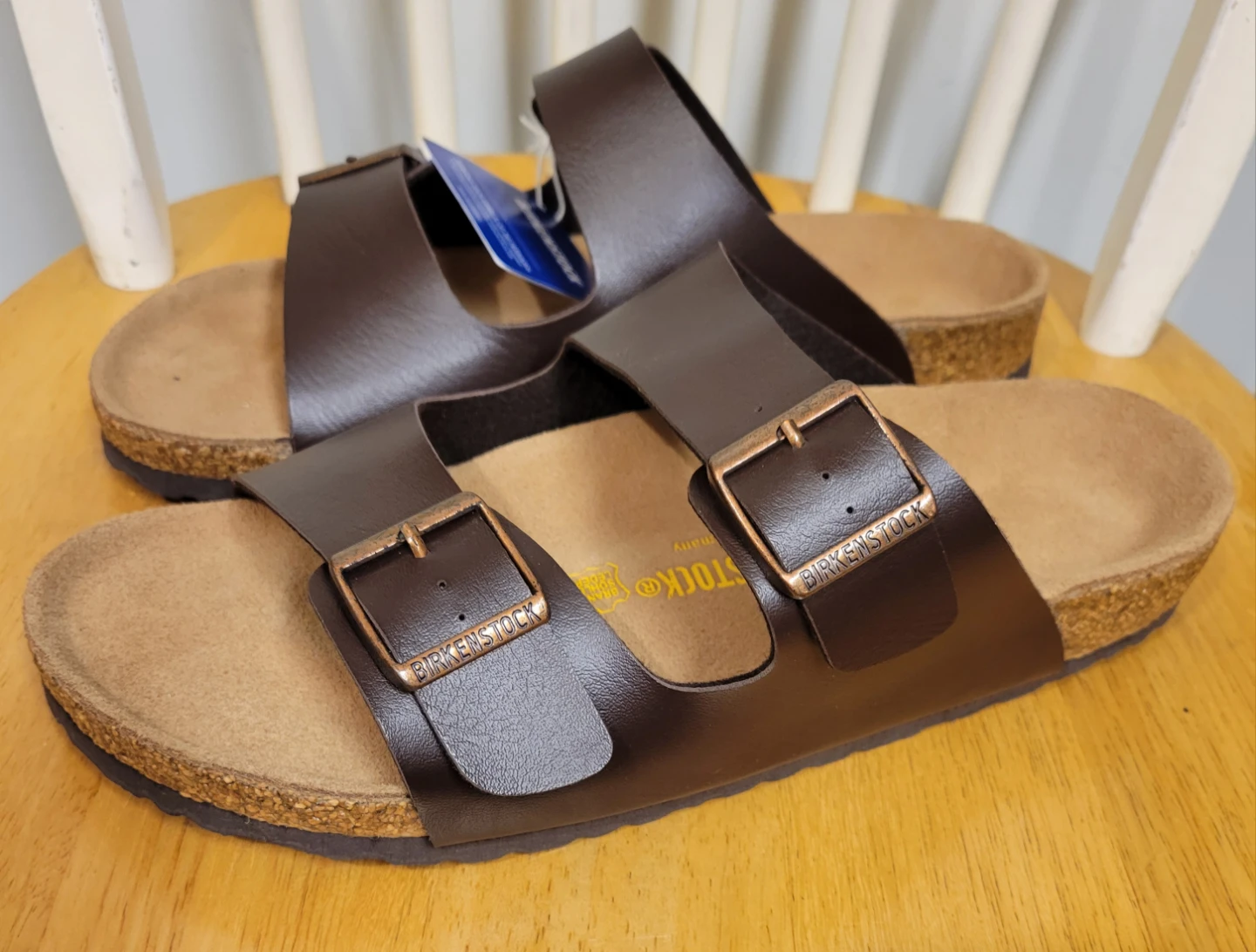 NEW Birkenstock Men’s Arizona Sandals Brown Size 44 / 11.5 - photo 3