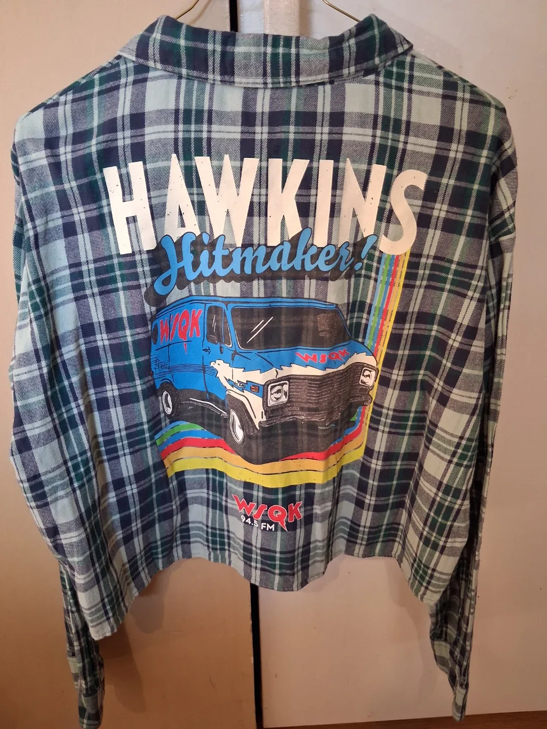 Stranger Things Hawkins Hitmaker Plaid Shirt - photo 4