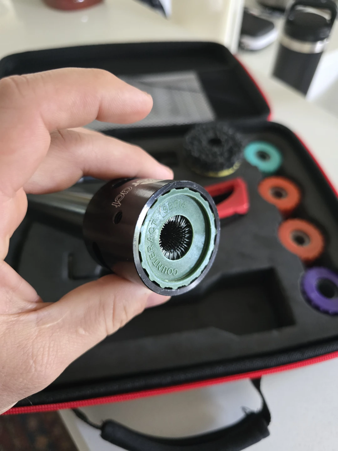 Wheel hub and stud cleaner - photo 2