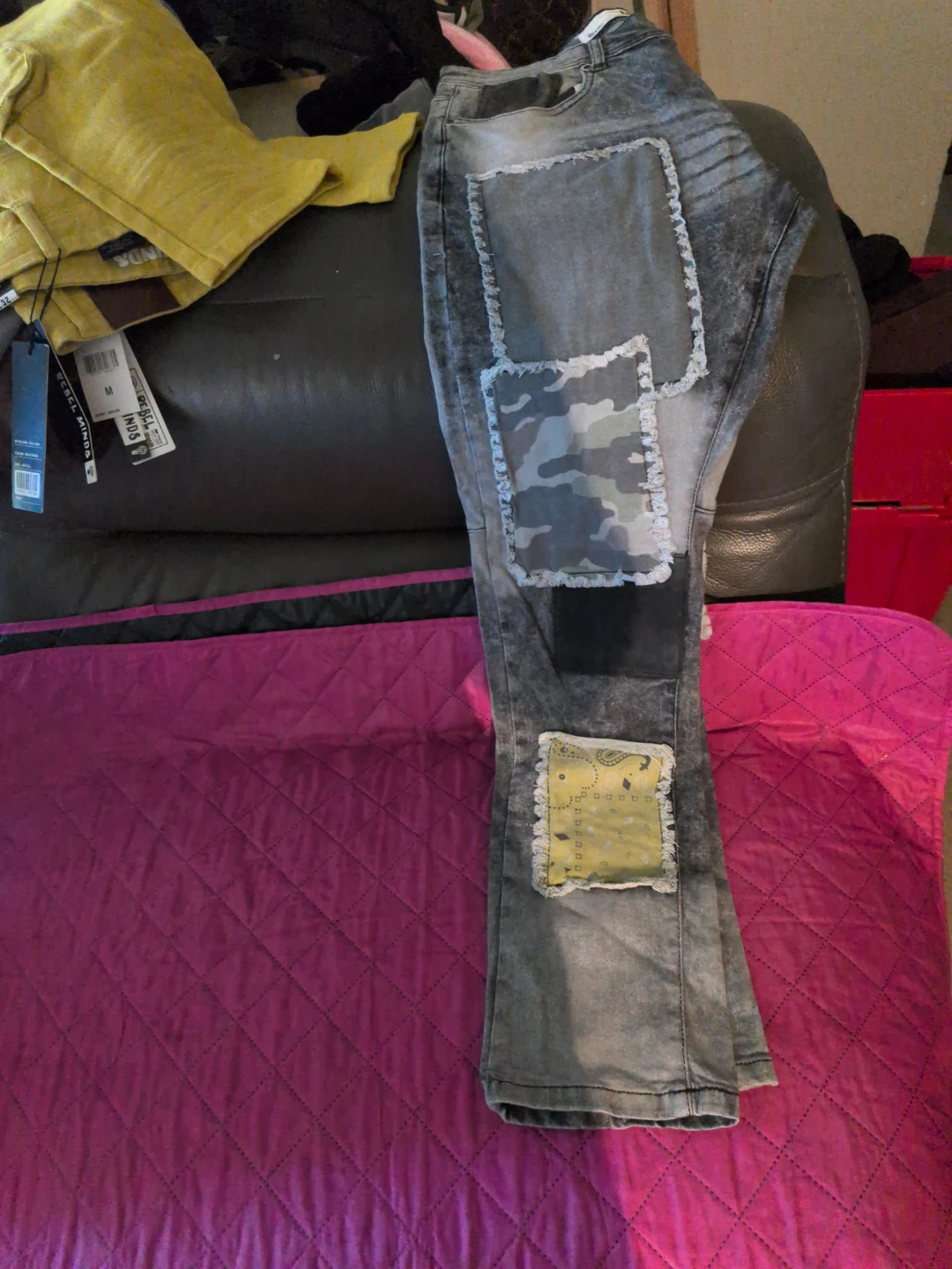 Rebel Minds Patchwork Denim Jeans Size M