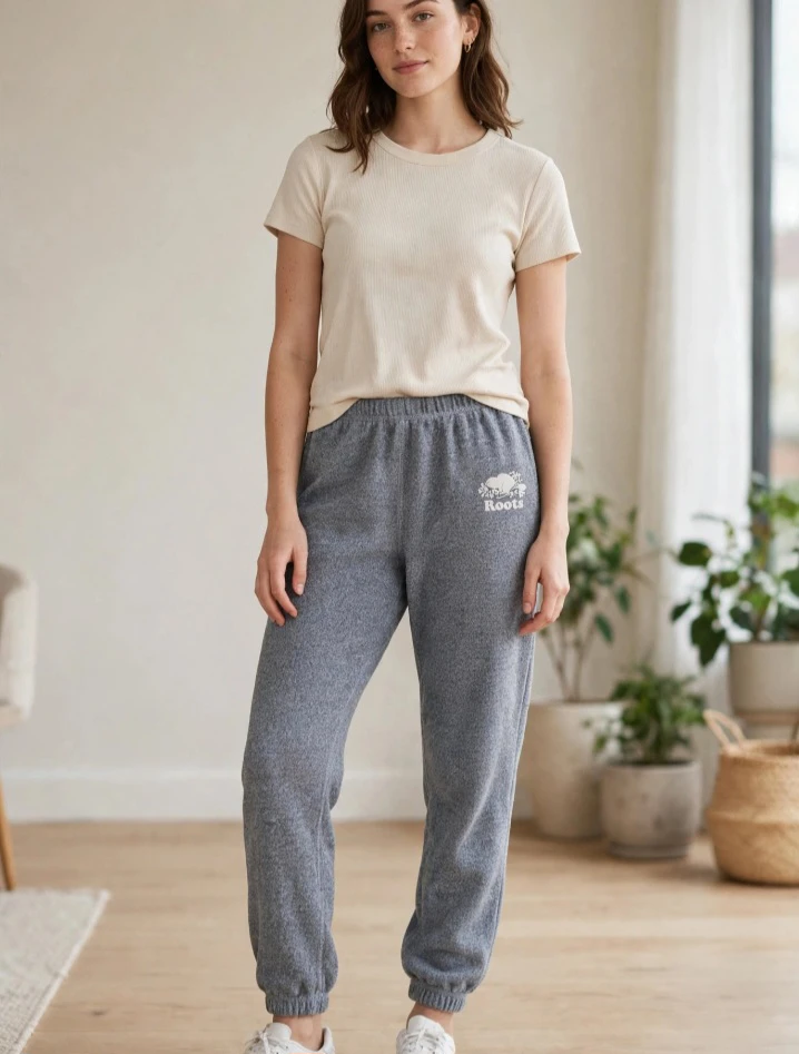 Roots Grey Sweatpants XXS