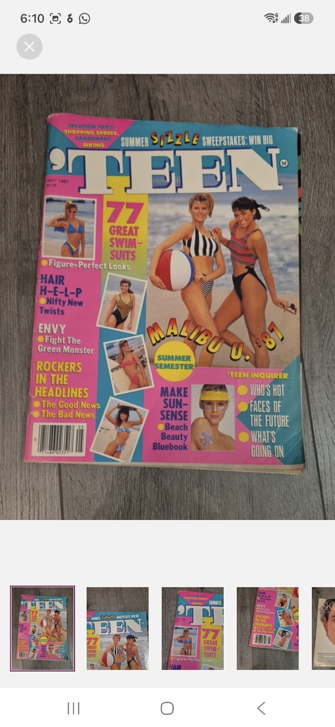 May 1987 'TEEN Magazine Vintage Edition - Rare Summer Book