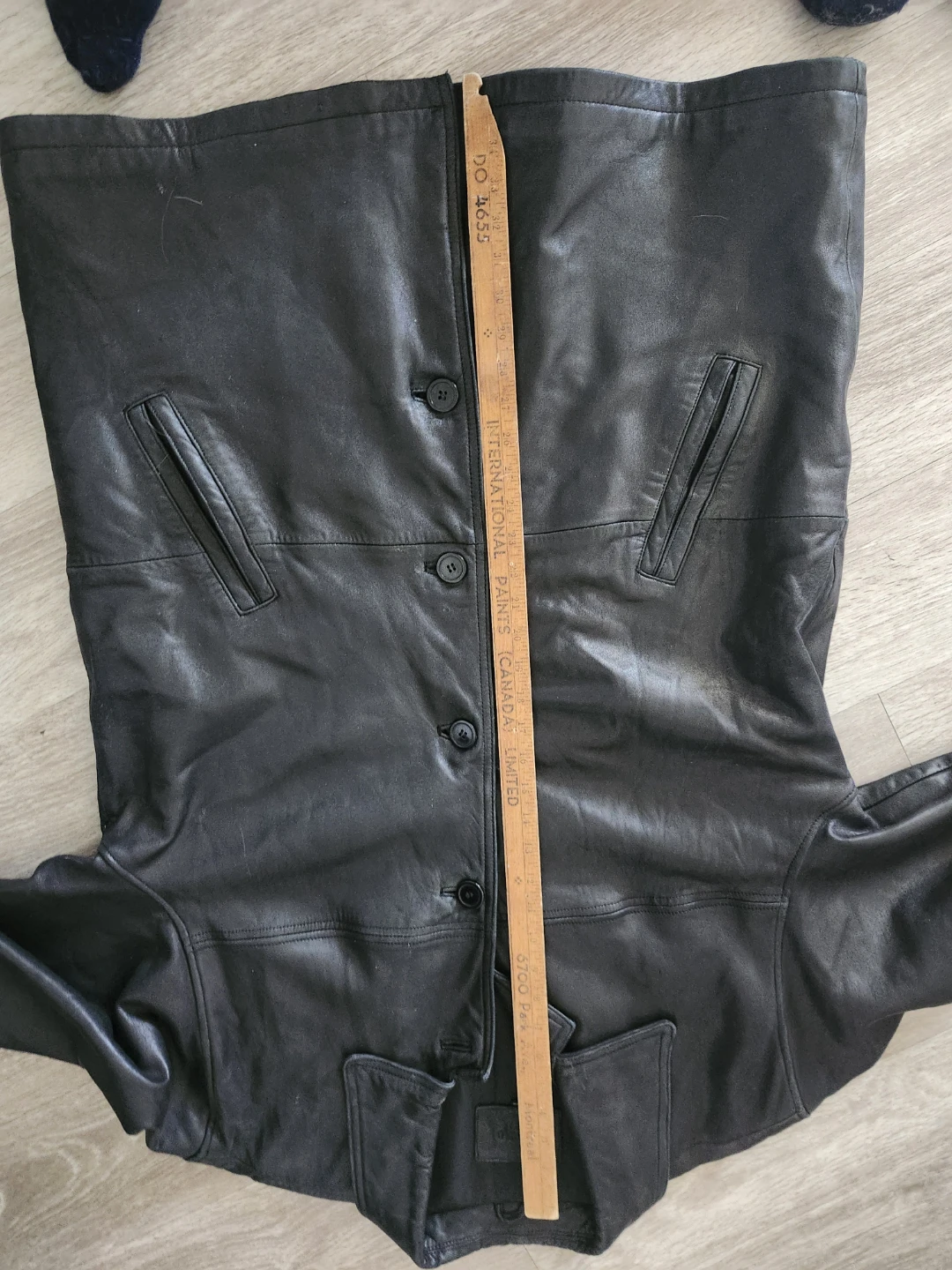 Togo Black Leather Jacket - photo 5