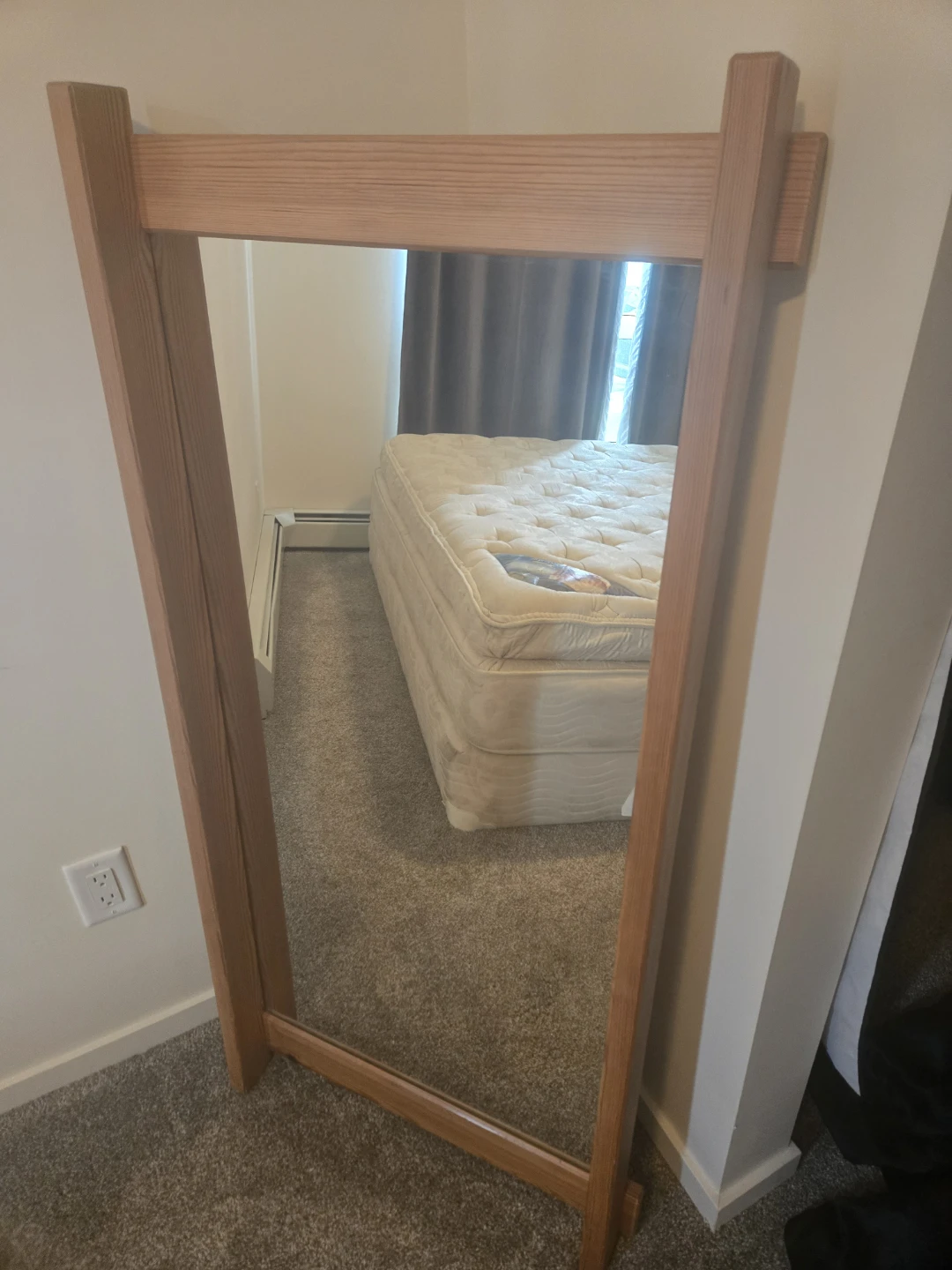 Solid Wood Full Length Floor Mirror