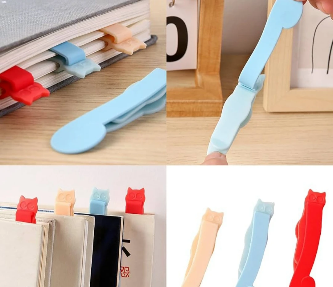 New ligh Blue Cat-Shaped Bookmark - photo 2