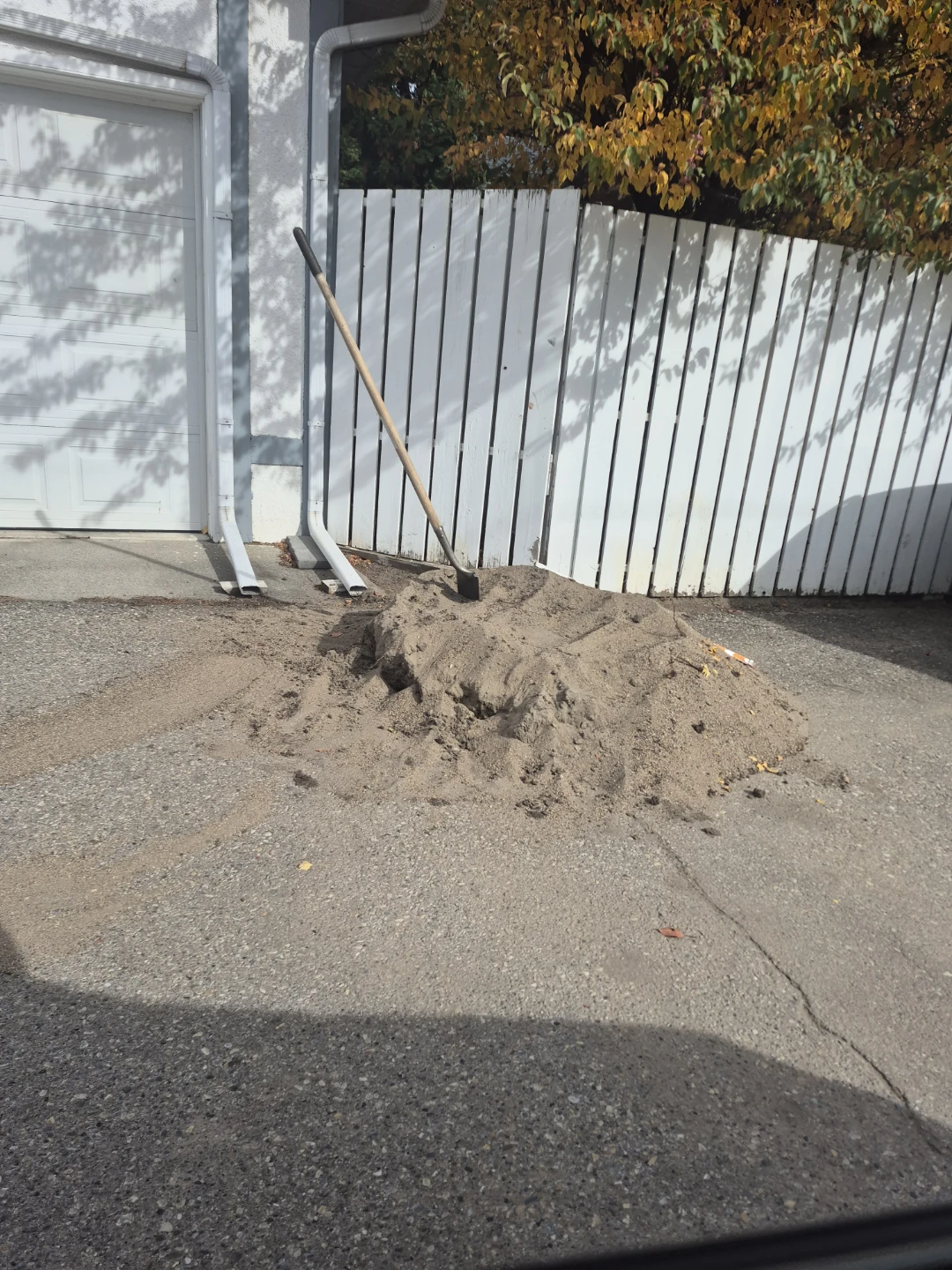 Sand Mix located in Back Alley BRING YOUR OWN SHOVEL