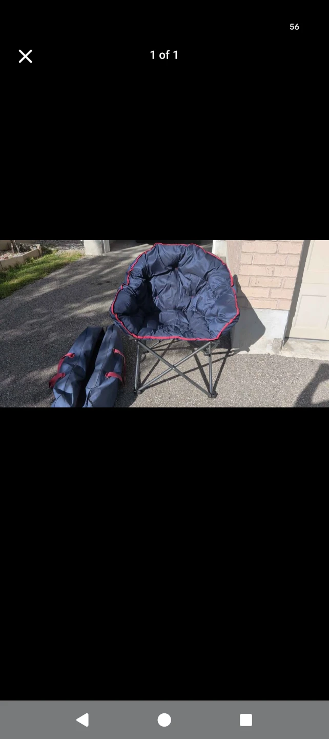 Collapsible Padded Moon Chair