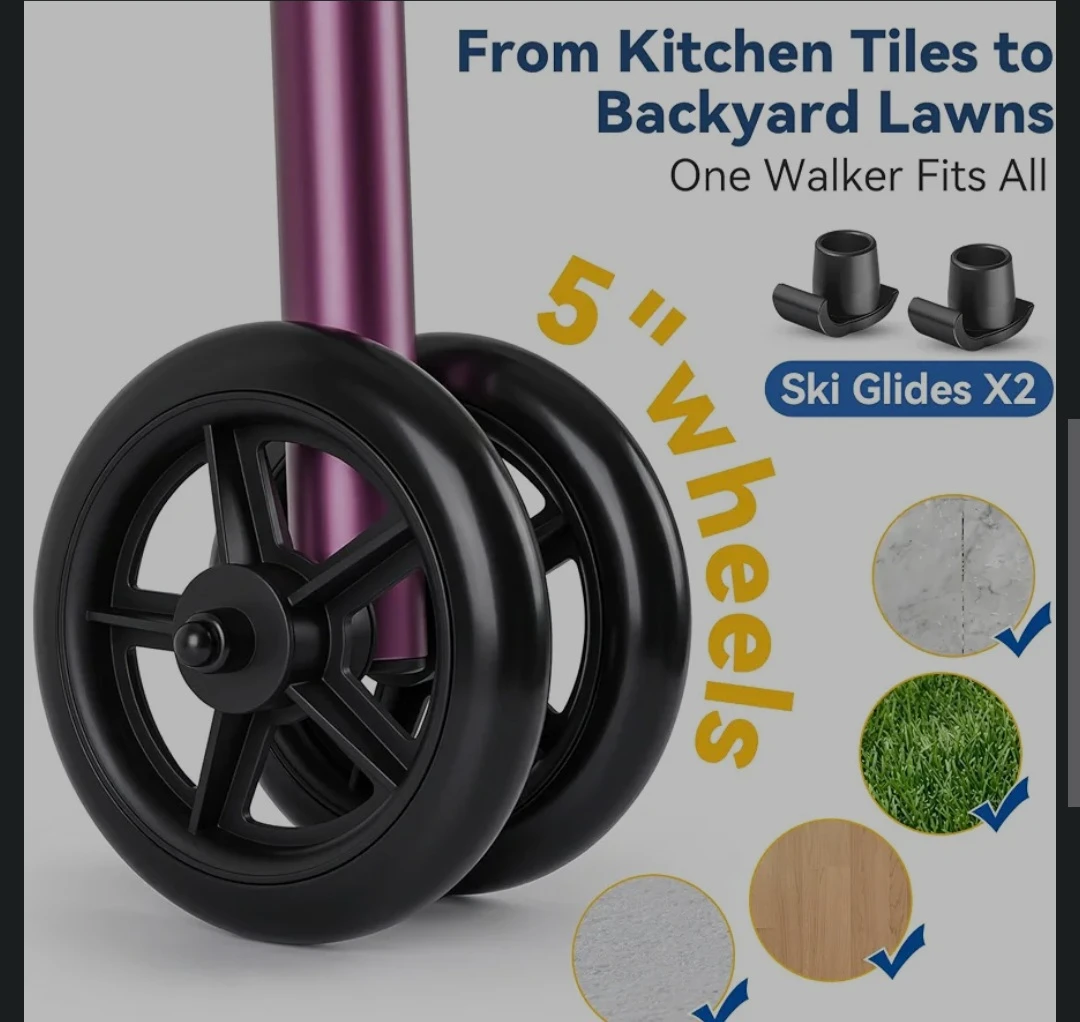 walker compact folding w/skis  brand new - photo 2