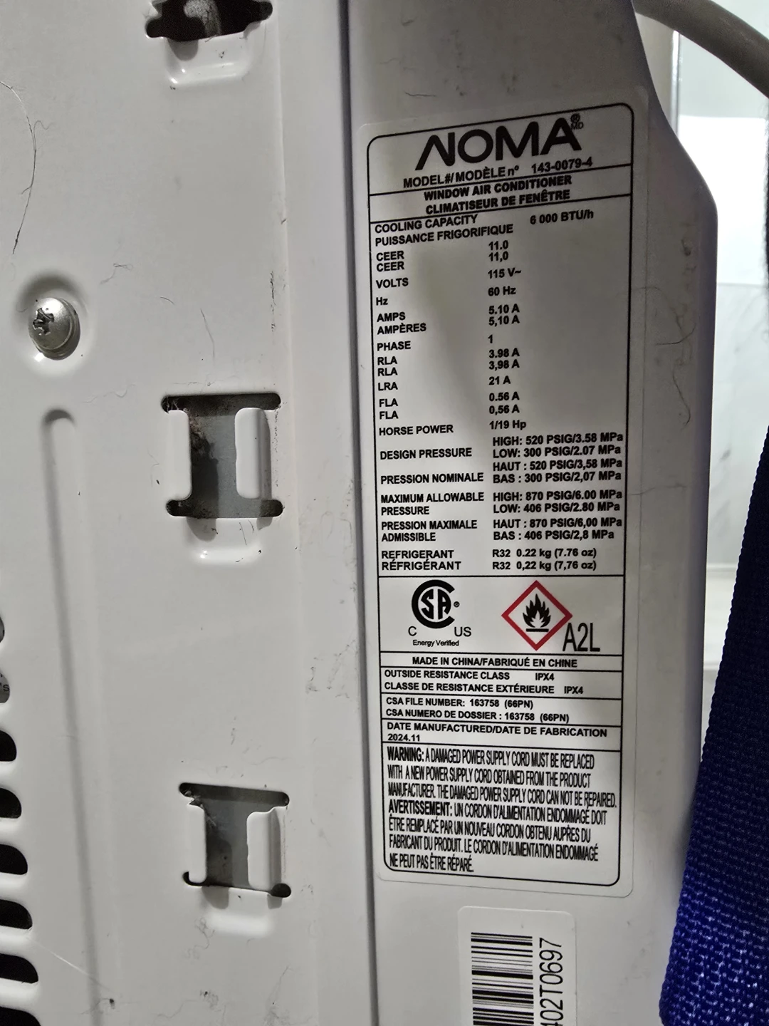 Window A/C NOMA 6,000 BTU Window Air Conditioner - photo 2