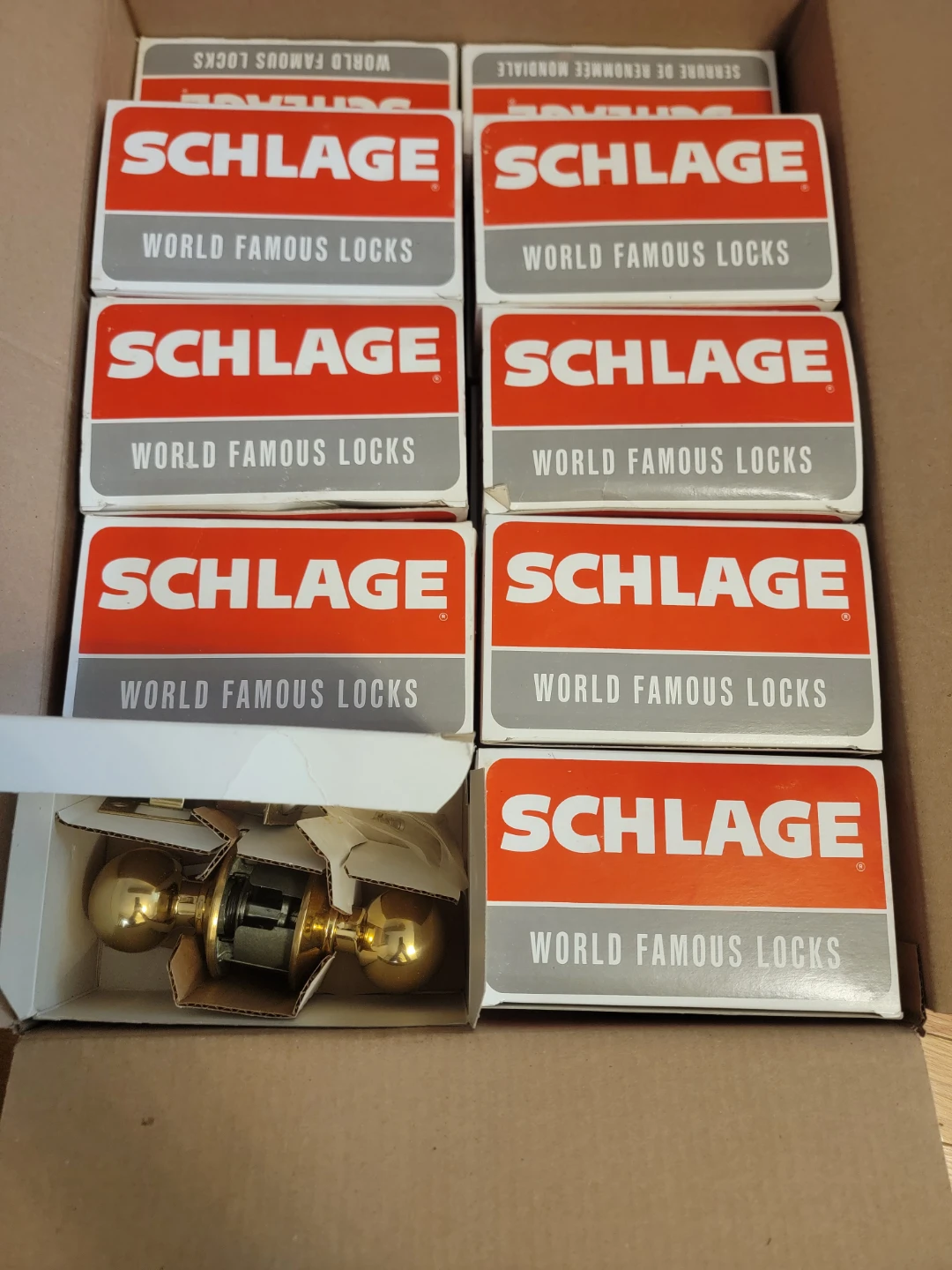 Schlage Brass Door Knobs - Set of 17 - photo 2