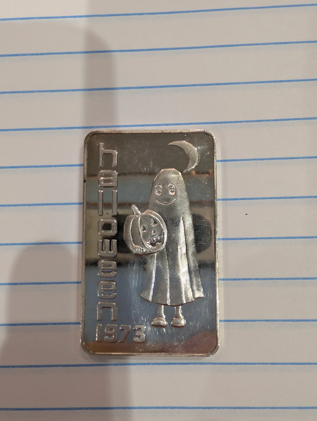 1973 Halloween Silver Bar 1 Troy Ounce