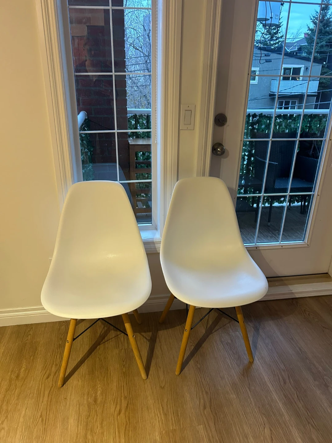 Eiffel Mid-Century Modern Chairs - White - photo 2