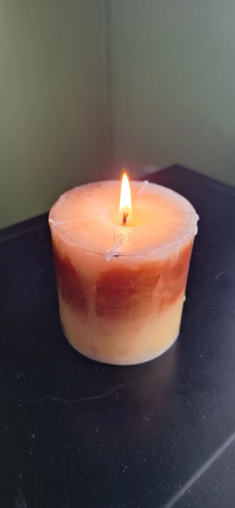 Ombre Wax Pillar Candle - photo 2