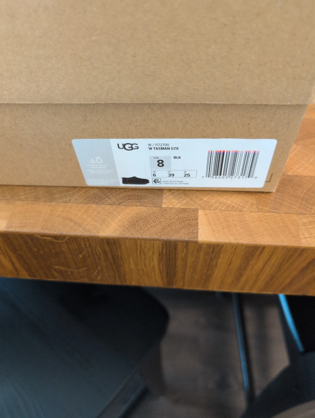 UGG W Tasman GTX Black Size 8