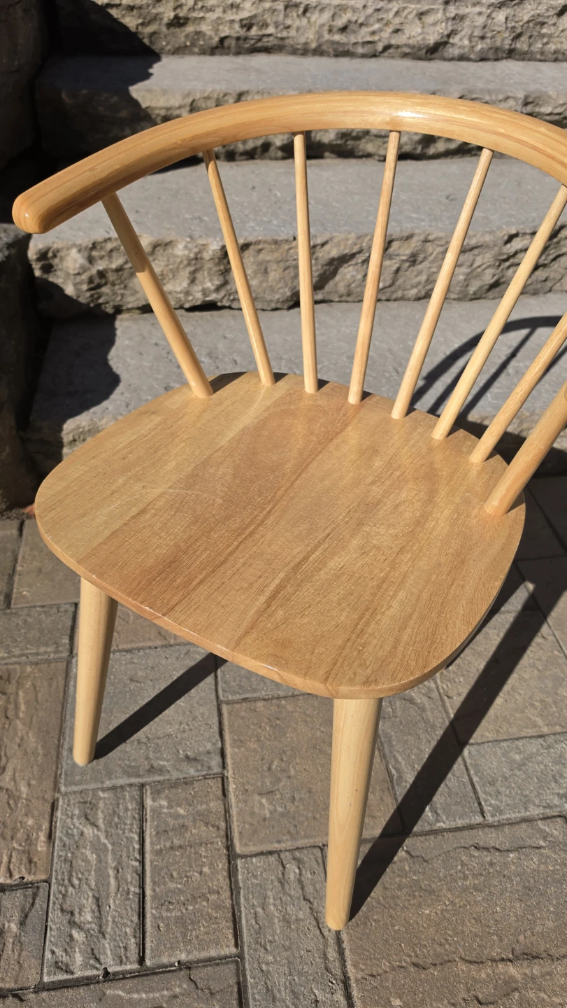 Set of 4 Wooden Spindle Dining Chairs - photo 5