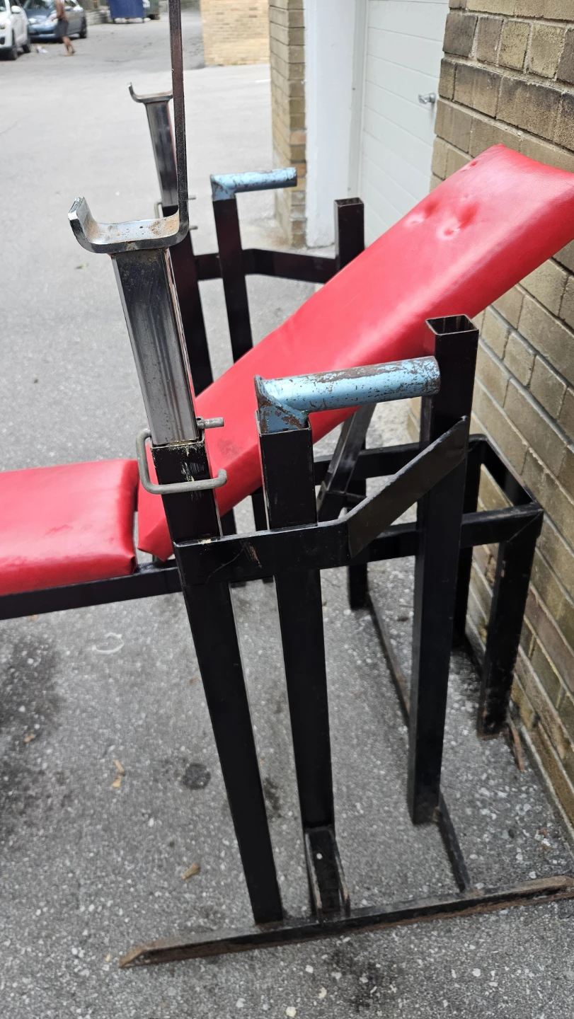 Weight Bench with Leg Extensionand Squats and Dip Rack - photo 5