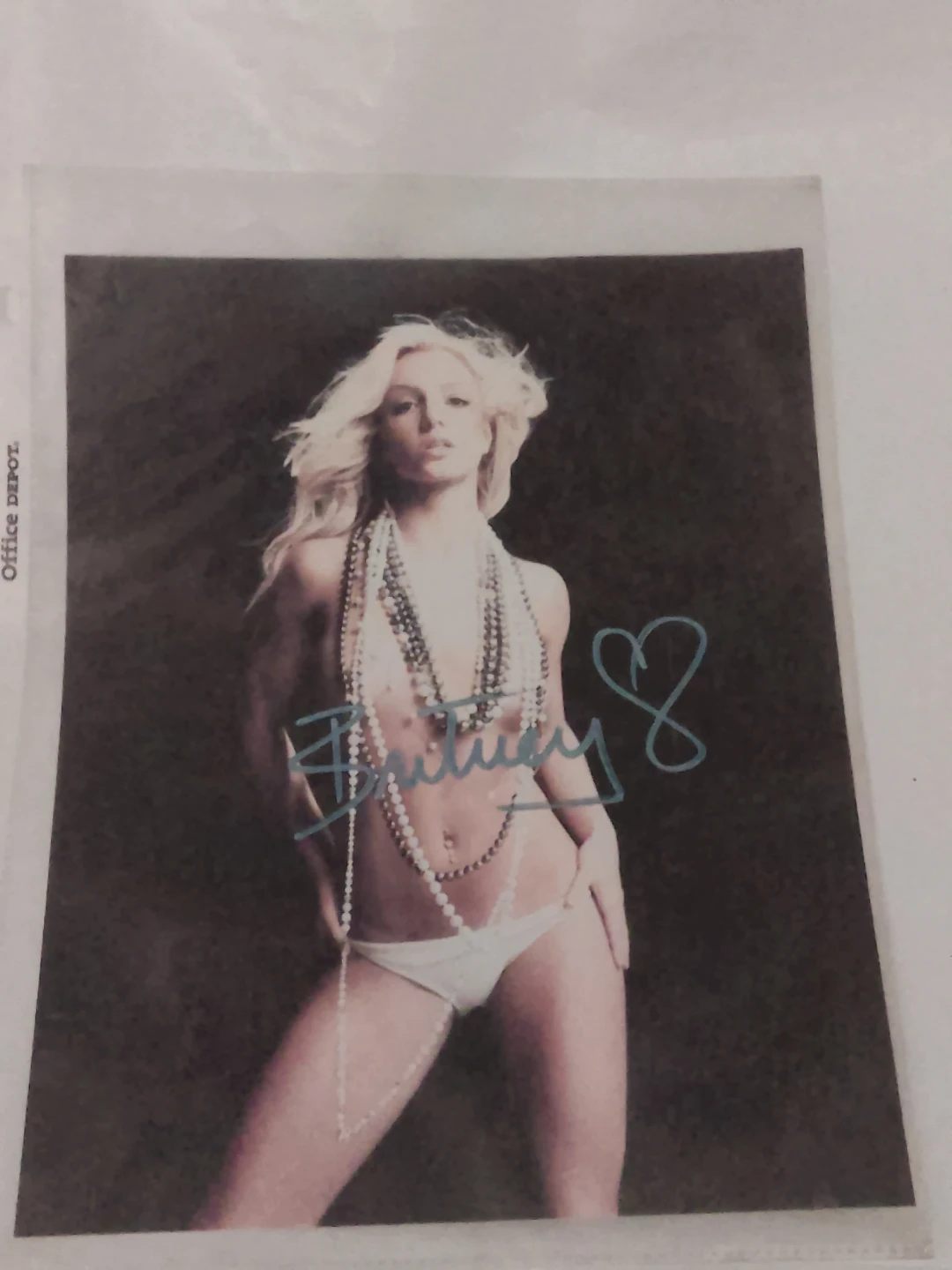 Britney Spears Autographed Photo reprint