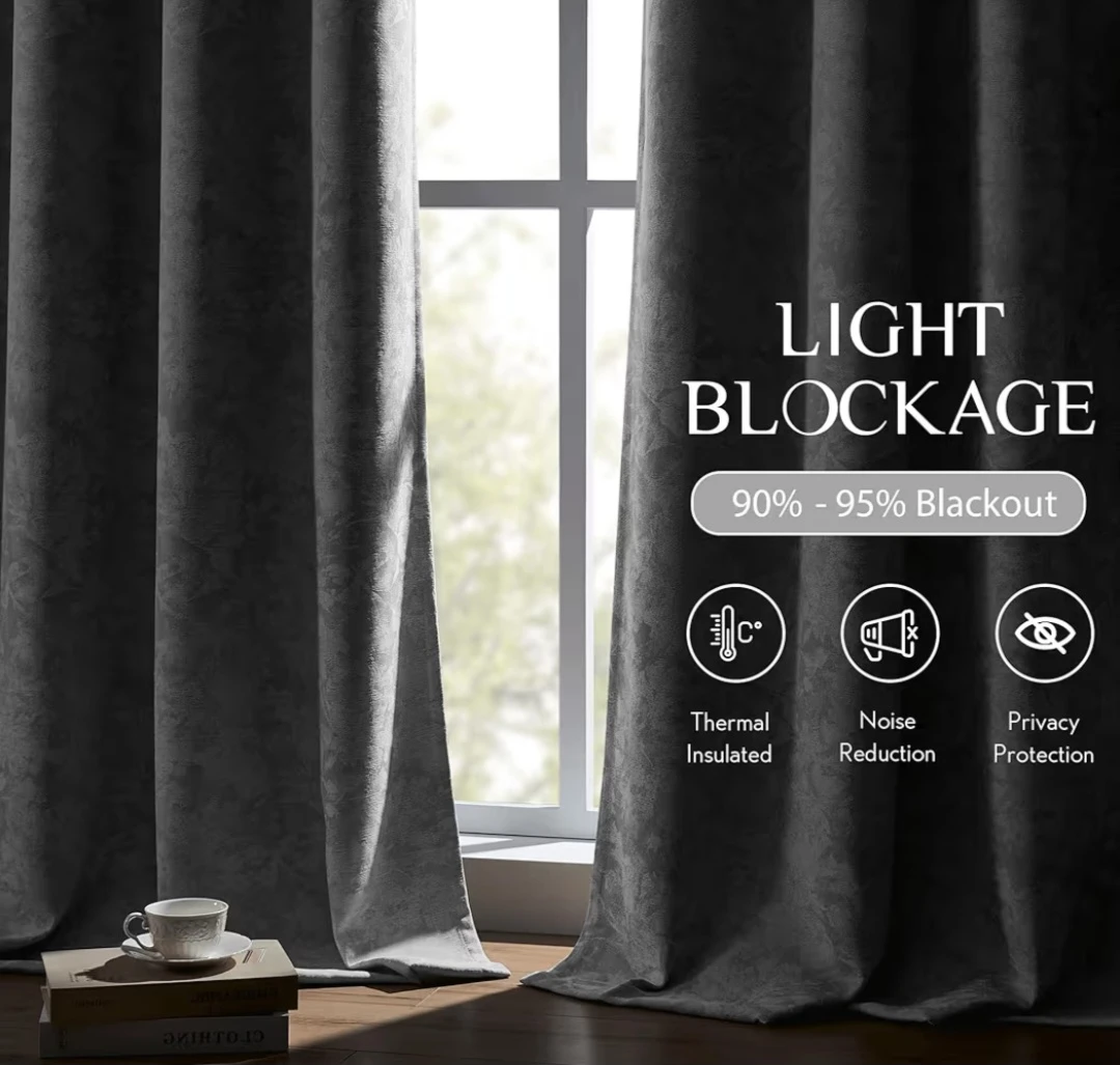 Downton Manor Blackout Curtains - 4 Panels - photo 3
