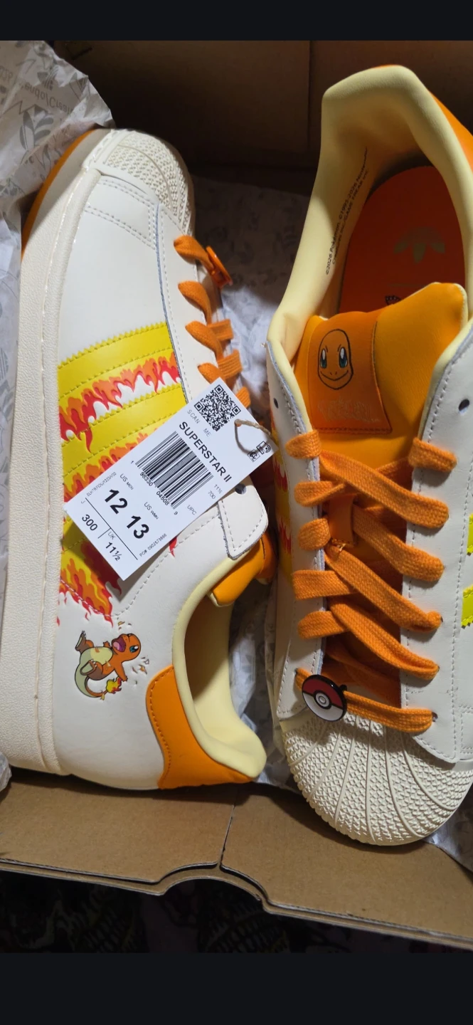 Adidas Superstar Pokemon Charmander Sneakers - photo 4