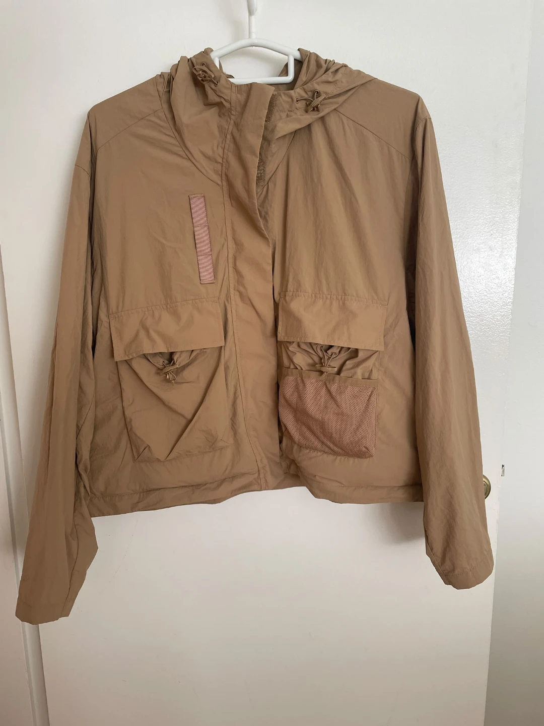 H&M  Hooded Jacket - Beige - Size Large