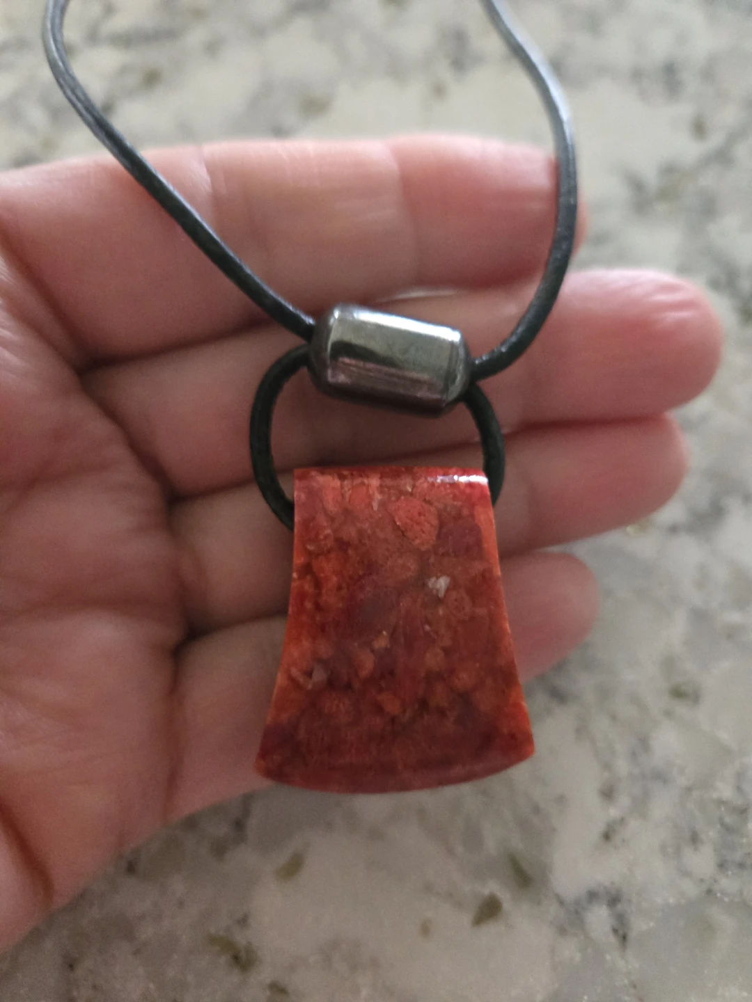 Silpada sterling silver coral pendant Necklace 925 Silver - photo 2