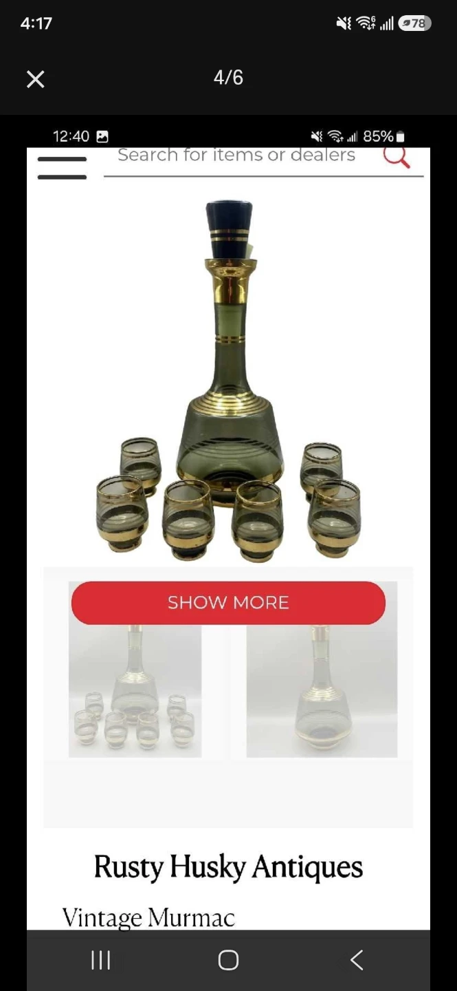 Bohemia Crystal Decanter and Glasses Set - photo 5