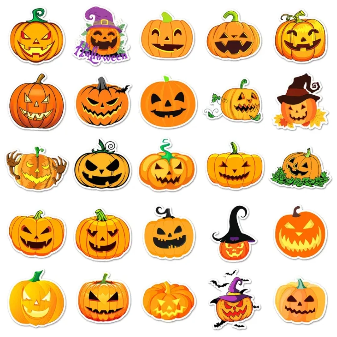 Halloween pumpkins stickers 50 pcs - photo 3