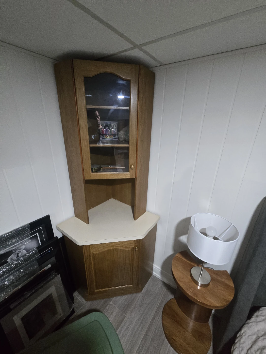Custom Corner Display Cabinet
