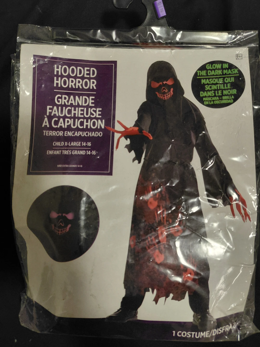 Hooded Horror Child Costume X-Large 14-16