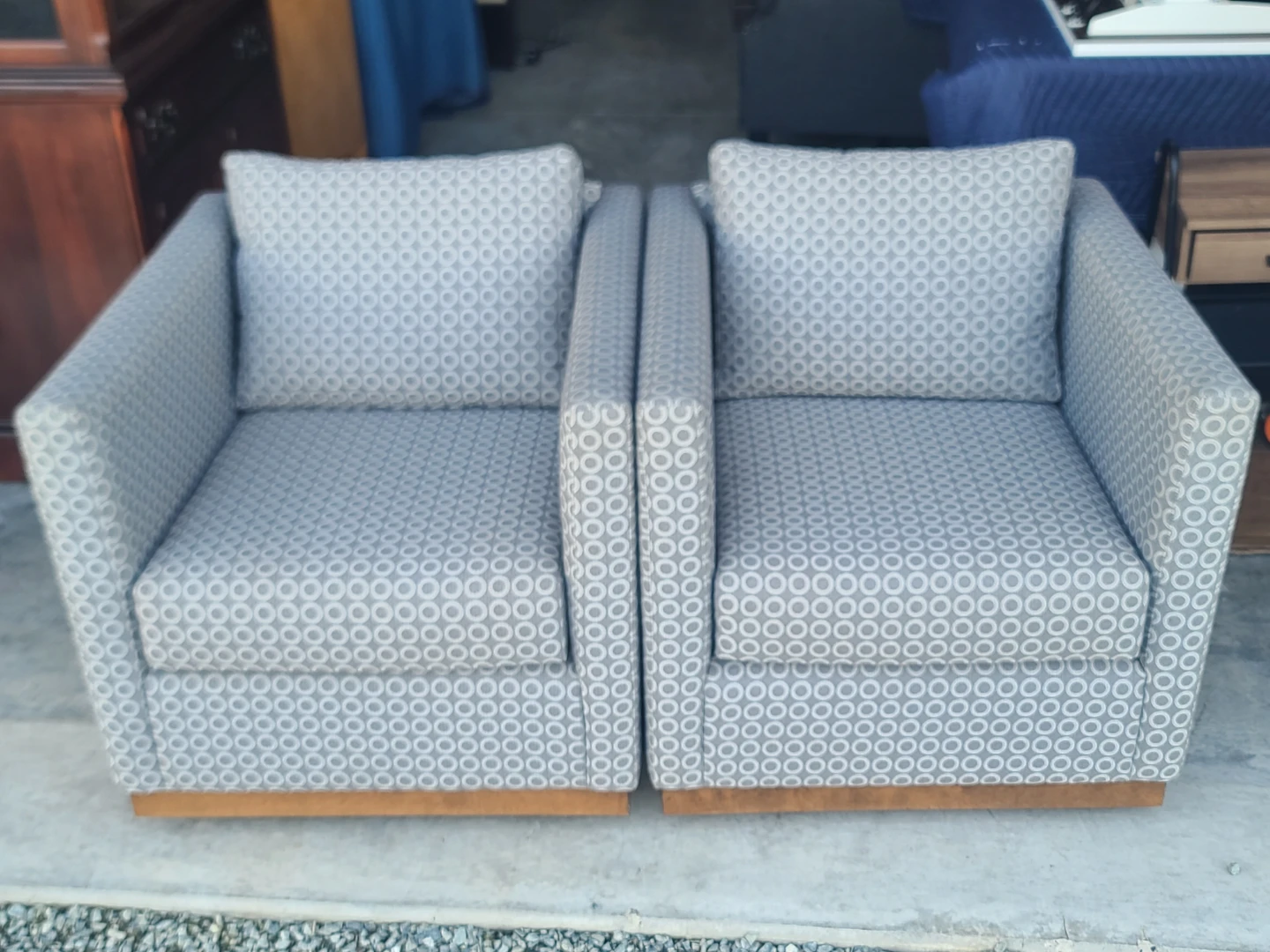 Pair of G. Romano Spin Swivel Chairs – Canadian Made