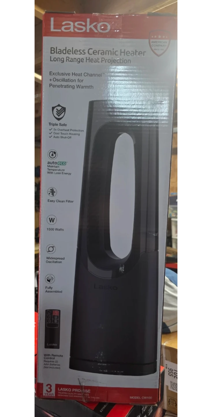 Lasko Bladeless Ceramic Heater Model CW100 - photo 3