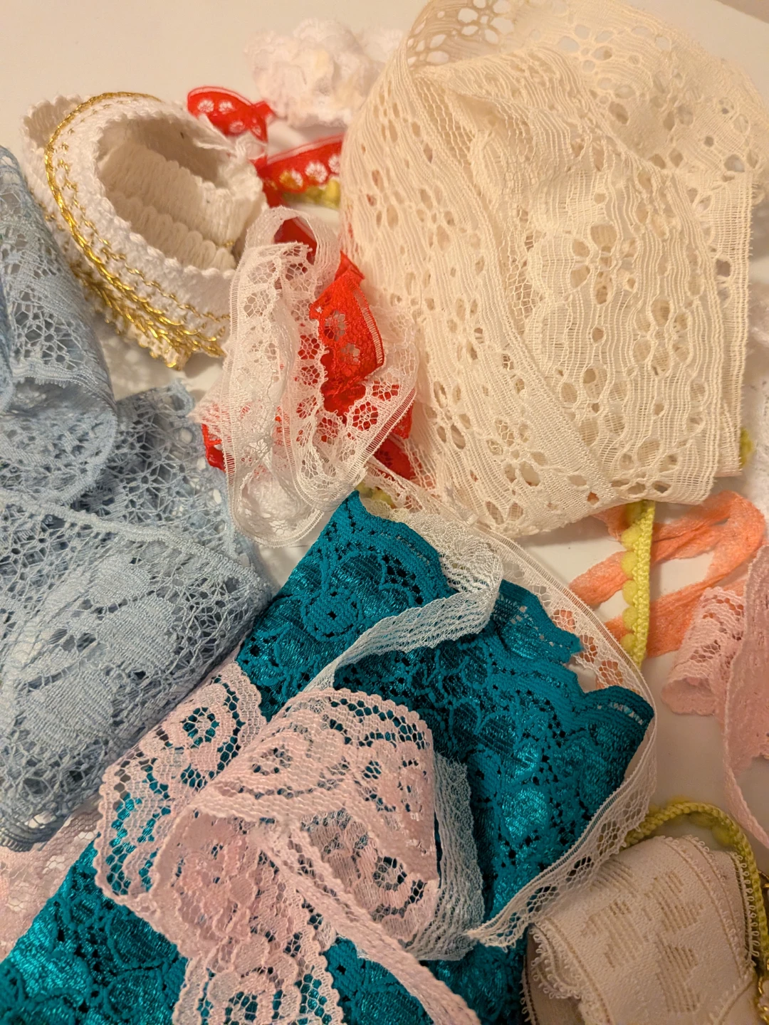 Assorted Sewing Lace and Ribbon Trims Bundle - photo 3